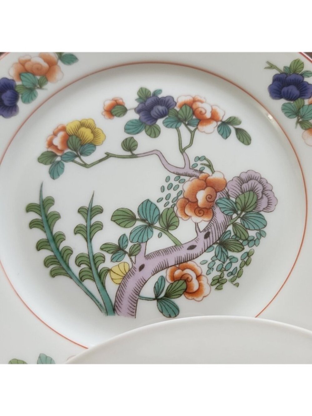 6 Rosenthal Indian Tree Bread Plates Antique 1923 Selb Bavaria vintage Floral Sa - Picture 6 of 14